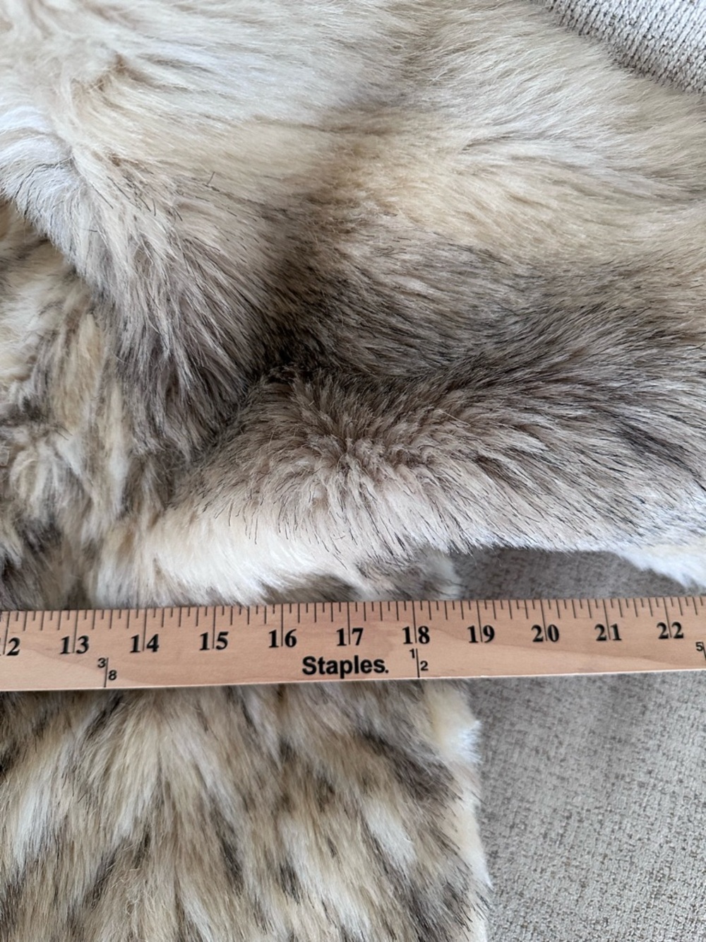 Vintage Faux Fur Coat Hooded Brown Tan Women’s S Toggle Jacket - Picture 7 of 11
